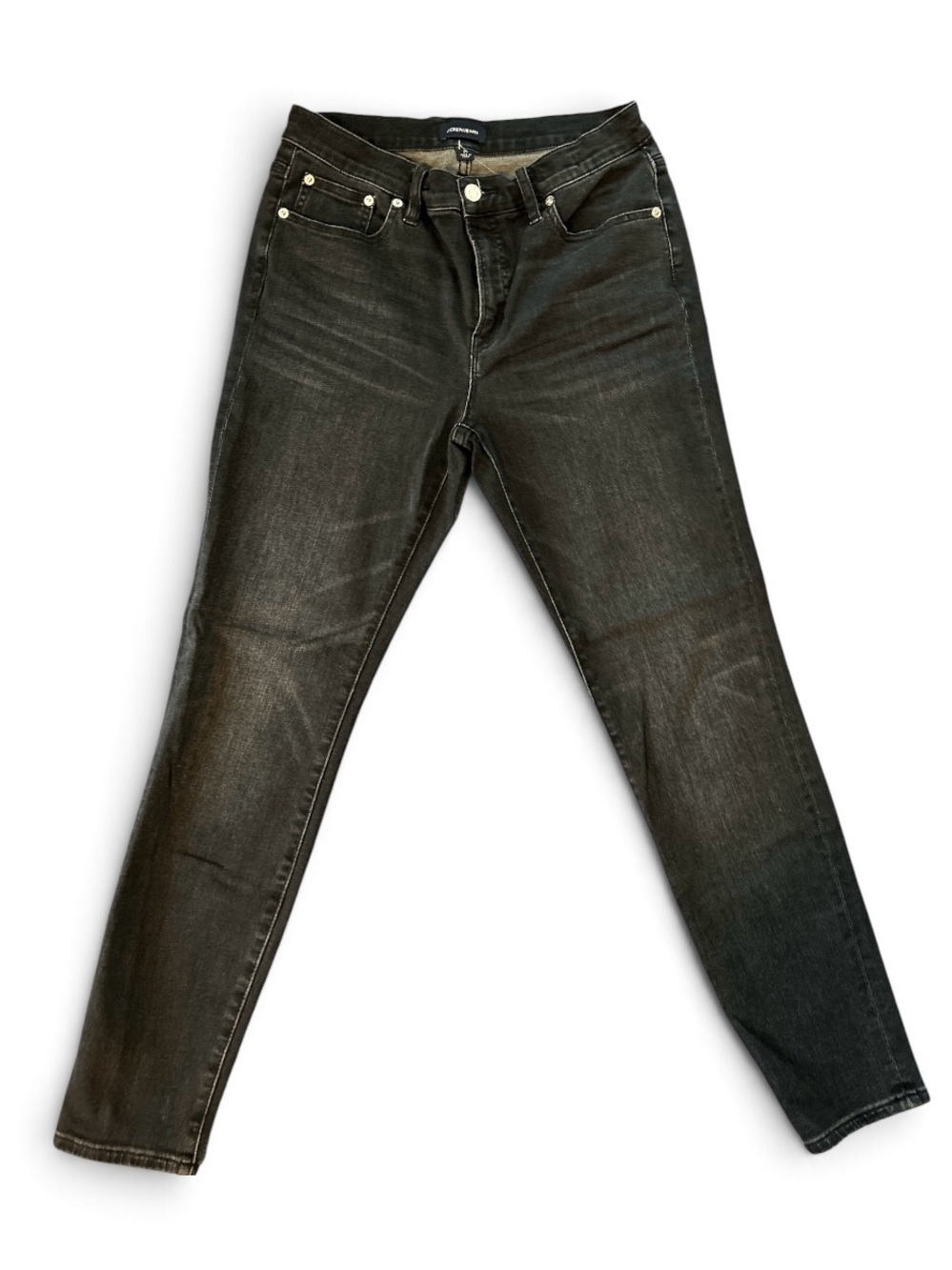 J. Crew Skinny Jeans in Washed Black